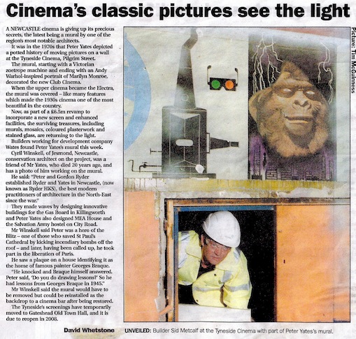 Tyneside Cinema article Peter Yates artist Newcastle upon Tyne edge