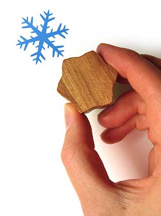 Snowflake Rubber Stamp