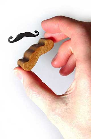 Moustache Rubber Stamp