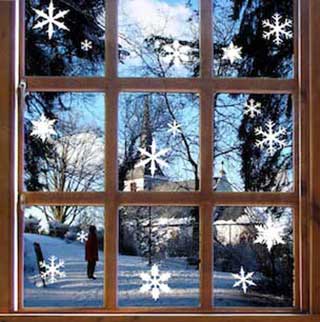 Snowflake Window Stickers, Christmas Decoration