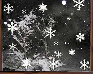 Snowflake Window Stickers, Christmas Decoration