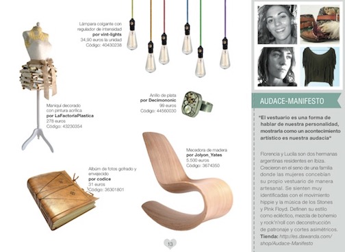 Savannah Rocker Wooden Rocking Chair in the Dawanda Lovebook Summer 2013