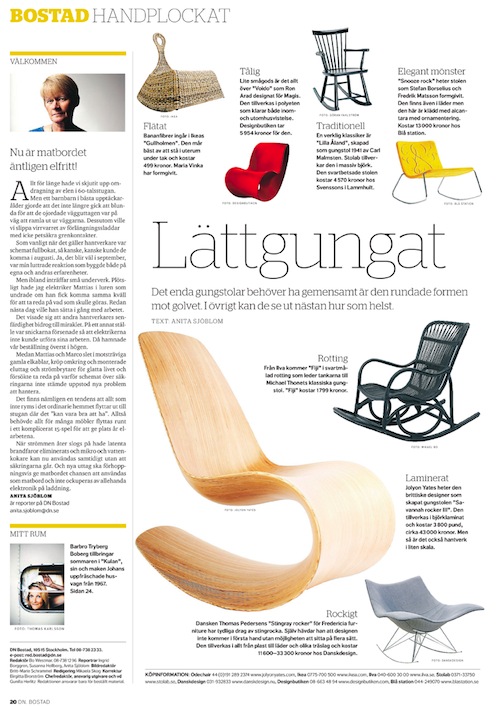 DN Magazine Sweden ODEChair