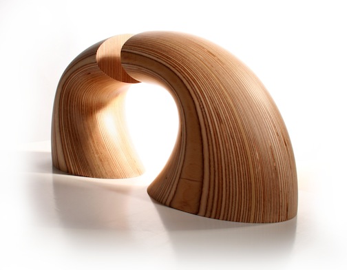 Wave Wooden Bookends by Jolyon Yates at ODEChair