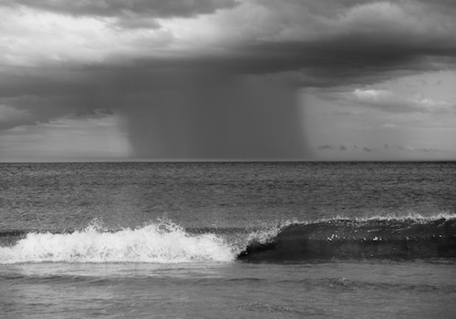 Downpour Offshore Whitley Bay beach Jolyon Yates