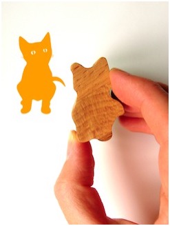 Kitten  Rubber Stamp