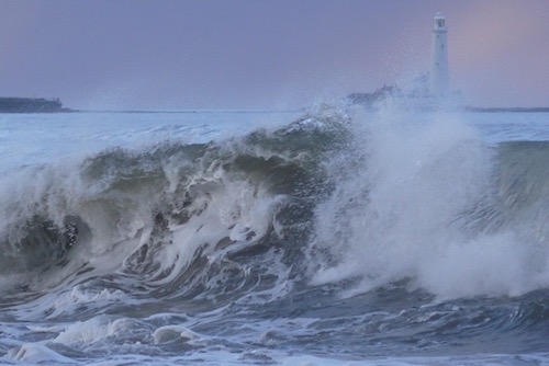 Whitley Bay St Marys Lighthouse Storm Sea Jolyon Yates