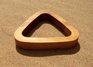 Triangle Wooden Hot Plate Trivet